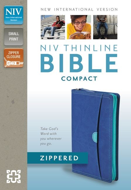 NIV, Thinline Zippered Collection Bible, Compact, Imitation