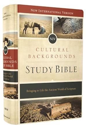 NIV, Cultural Backgrounds Study Bible, Hardcover, Red Letter book image