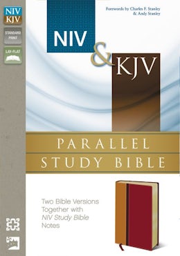 NIV, KJV, Parallel Study Bible, Imitation Leather, Red