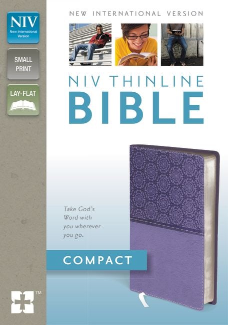 Zondervan NIV THINLINE BIBLE 聖書 NIV, Thinline Bible, Large Print, Bonded Leather, Black, Red