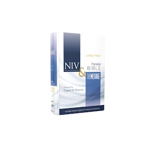 NIV, The Message, Parallel Bible, Large Print, Hardcover book image