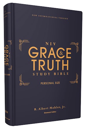 NIV, The Grace and Truth Study Bible, Personal Size, Hardcover, Red Letter, Comfort Print book image