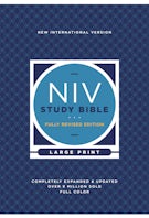NIV Study Bible, Fully Revised Edition (Study Deeply. Believe Wholeheartedly.), Large Print, Hardcover, Red Letter, Comfort Print