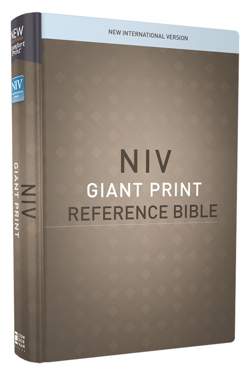 NIV Reference Bible, Giant Print, Hardcover, Red Letter, Comfort Print