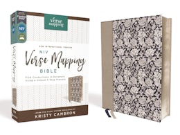 NIV, Verse Mapping Bible, Leathersoft, Navy Floral, Comfort Print