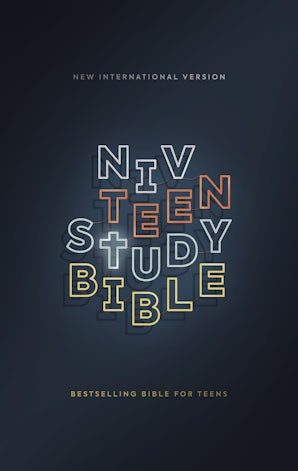 NIV, Teen Study Bible, Hardcover, Navy, Comfort Print book image