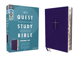 NIV, Quest Study Bible, Personal Size, Leathersoft, Blue, Thumb Indexed, Comfort Print