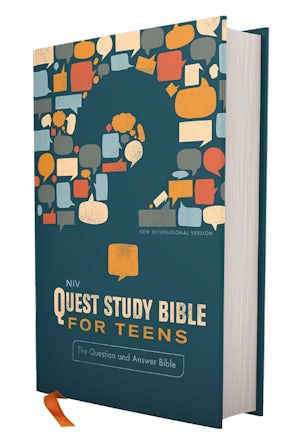 NIV, Quest Study Bible for Teens, Hardcover, Navy, Comfort Print book image