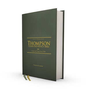 ESV, Thompson Chain-Reference Bible, Hardcover, Green, Red Letter book image