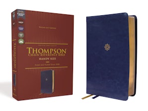 NKJV, Thompson Chain-Reference Bible, Handy Size, Leathersoft, Navy, Red Letter, Comfort Print book image