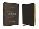 NKJV, Thompson Chain-Reference Bible, Premium Goatskin Leather, Black, Premier Collection, Black Letter, Art Gilded Edges, Comfort Print
