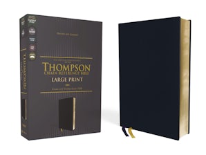 NASB, Thompson Chain-Reference Bible, Large Print, Leathersoft, Navy, 1995 Text, Red Letter, Comfort Print book image