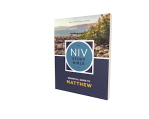 NIV Study Bible Essential Guide to Matthew, Paperback, Red Letter, Comfort Print book image