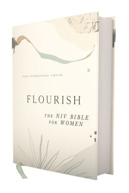 Flourish: The NIV Bible for Women, Hardcover, Multi-color/Cream, Comfort Print