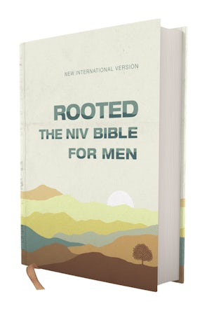 Rooted: The NIV Bible for Men, Hardcover, Cream, Comfort Print book image