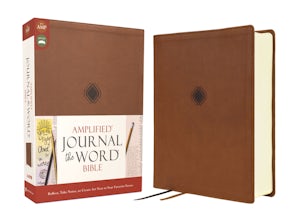 Amplified Journal the Word Bible, Leathersoft, Brown book image