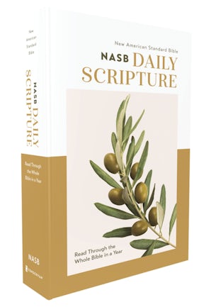NASB, Daily Scripture, Paperback, White/Olive, 1995 Text, Comfort Print book image