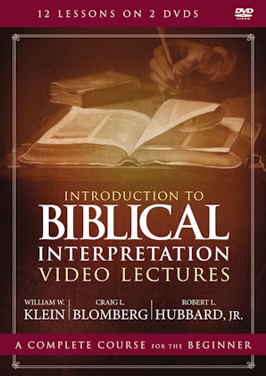 Introduction to Biblical Interpretation Video Lectures book image