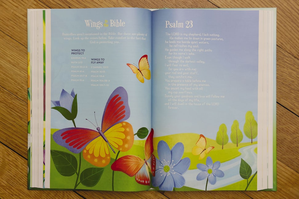 Niv Butterfly Garden Holy Bible Hardcover Comfort Print