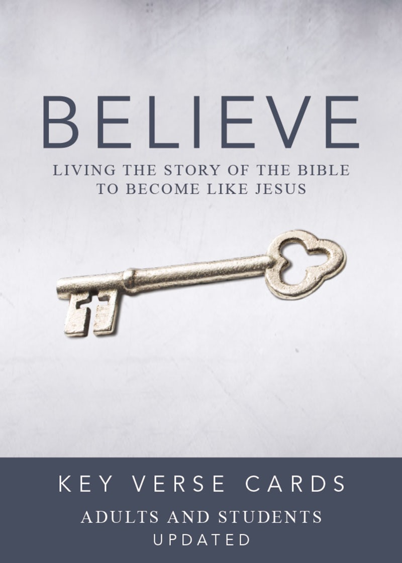 Believe Key Verse Cards Adult/Student