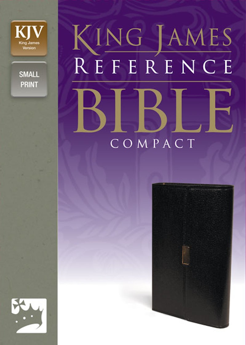 KJV, Reference Bible, Compact, Imitation Leather, Black, Red Letter Edition