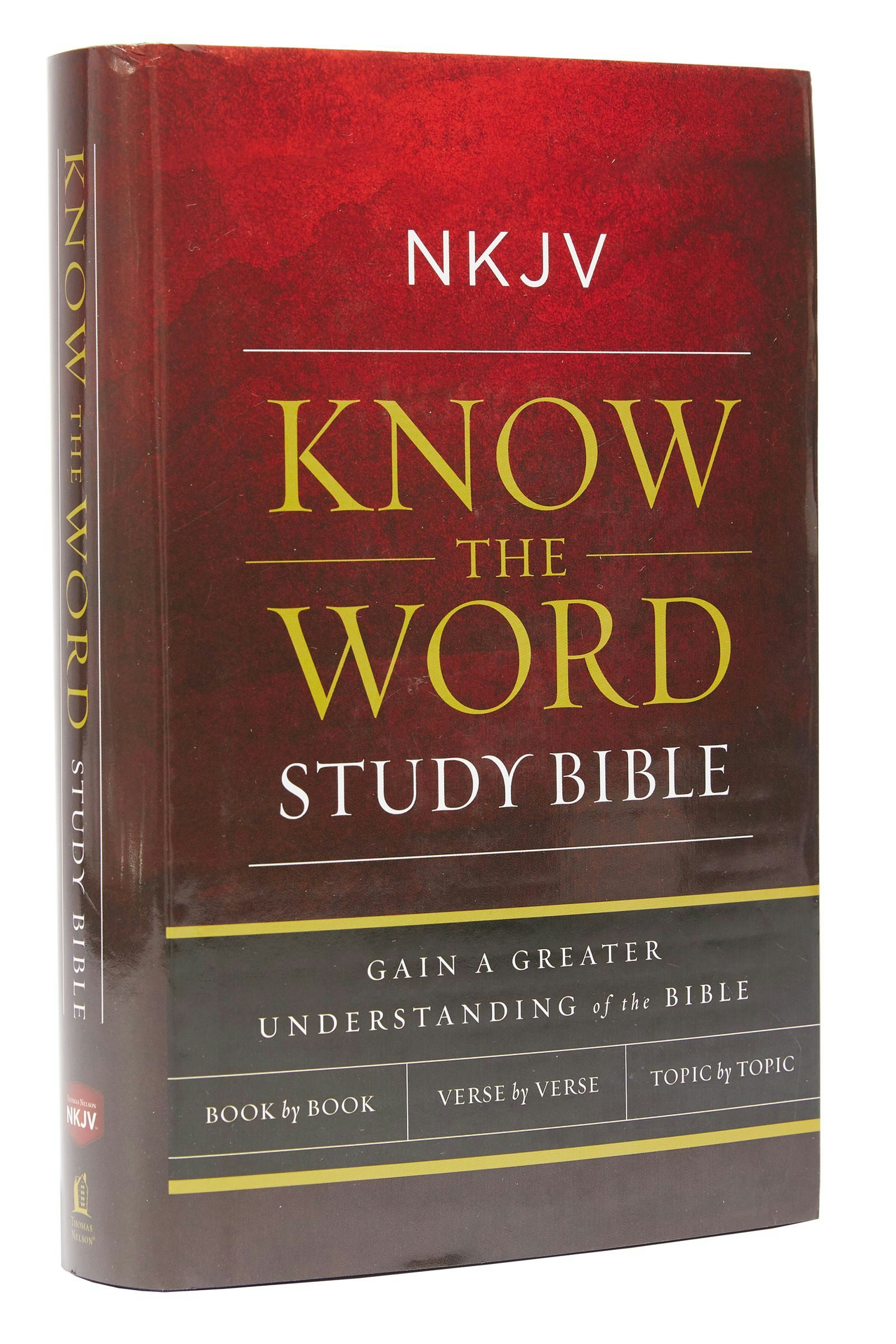 NKJV, Know The Word Study Bible, Hardcover, Red Letter