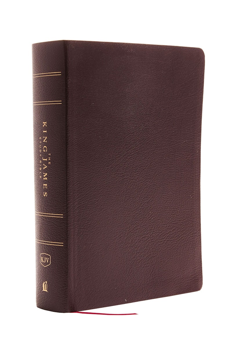 KJV, The King James Study Bible, Bonded Leather, Burgundy, Red Letter ...