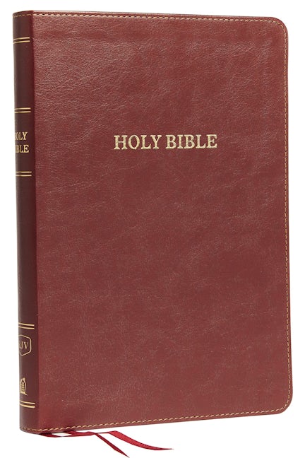 KJV, Thinline Bible, Large Print, Leathersoft, Burgundy, Red Letter ...