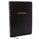 KJV Holy Bible, Giant Print Center-Column Reference Bible, Black Leather-look, 53,000 Cross References, Red Letter, Comfort Print: King James Version