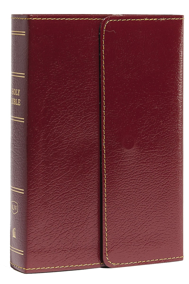 Kjv, Reference Bible, Compact, Large Print, Snapflap Leather-look 