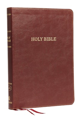 KJV Holy Bible: Large Print Thinline, Burgundy Leathersoft, Red Letter ...