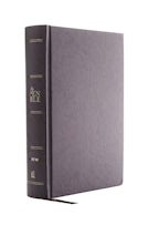 The NIV, Open Bible, Hardcover, Gray, Red Letter, Comfort Print