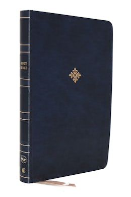 NKJV Holy Bible, Giant Print Center-Column Reference Bible, Blue ...