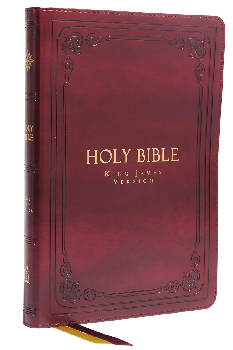KJV Holy Bible Large Print Thinline Vintage Series Burgundy 