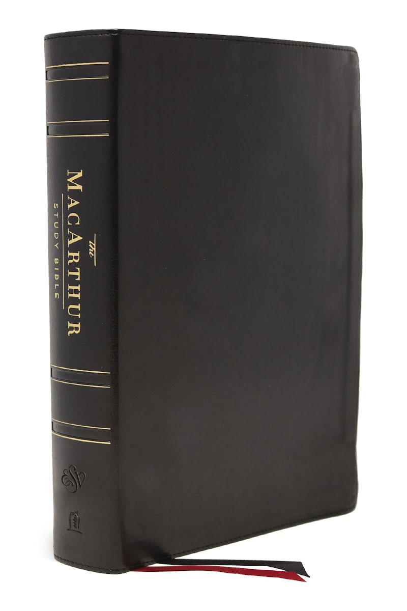 ESV, MacArthur Study Bible, 2nd Edition, Genuine leather, Black, Thumb