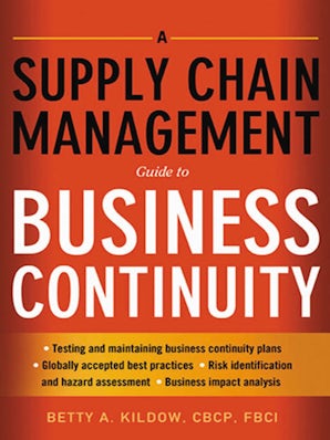 A Supply Chain Management Guide to Business Continuity book image