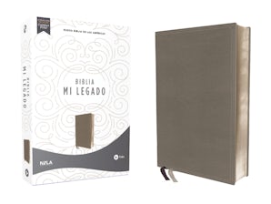 NBLA Biblia Mi Legado, Leathersoft, Gris, Una Columna, Interior a dos colores Leather / fine binding  by Vida,