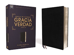 NBLA Biblia de Estudio Gracia y Verdad, Piel Fabricada, Negro, Interior a dos colores