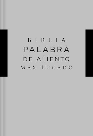 NVI Santa Biblia, Lucado, Palabra de Aliento, Tapa Dura, Gris, Interior a dos colores Hardcover  by Max Lucado