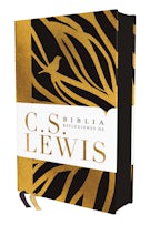 Reina Valera Revisada, Biblia Reflexiones de C. S. Lewis, Tapa dura, Negro, Interior a dos colores, Comfort Print