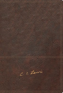 Reina Valera Revisada Biblia Reflexiones de C. S. Lewis, Leathersoft, Café, Interior a Dos Colores