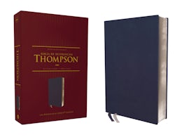 Reina Valera Revisada, Biblia de Referencia Thompson, Leathersoft, Azul añil, Palabras de Jesús en Rojo, con Índice