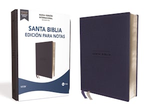 NVI Santa Biblia 2022, Edición para Notas, Leathersoft, Azul Marino, Palabras de Jesús en Rojo book image