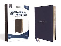 NVI, Santa Biblia del Ministro 2022, Leathersoft, Azul marino, con Índice, Palabras de Jesús en Rojo