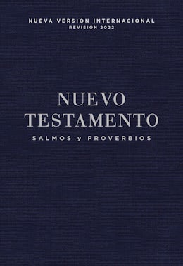 NVI, Nuevo Testamento de bolsillo, con Salmos y Proverbios, Tapa Rústica, Azul añil