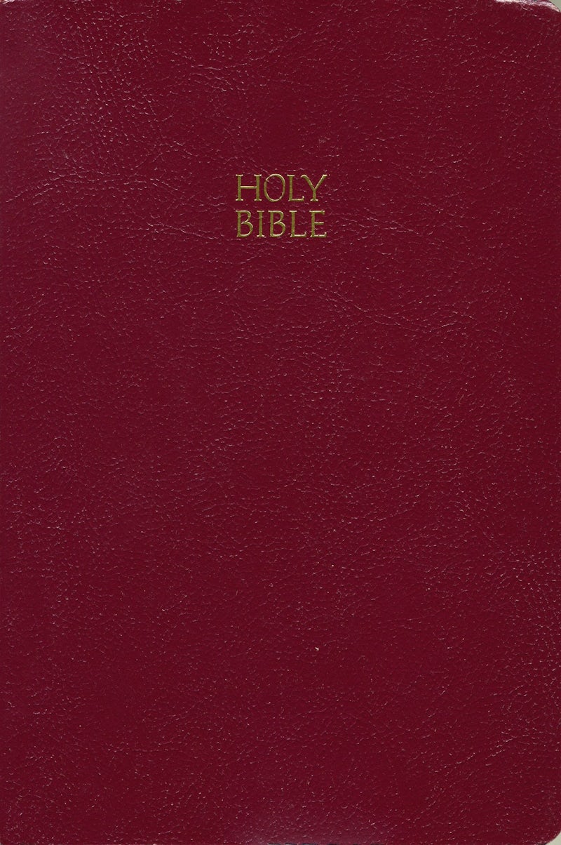 KJV, EndofVerse Reference Bible, Giant Print, Leathersoft, Burgundy