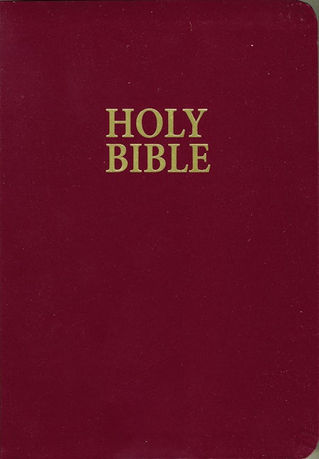 KJV, Holy Bible, Giant Print, Imitation Leather, Burgundy, Red Letter  Edition