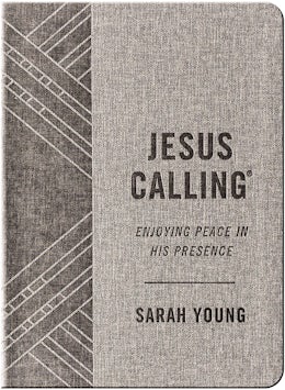 Jesus Calling, Textured Gray Leathersoft, with Full Scriptures