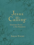 Jesus Calling, Large Text Teal Leathersoft, with Full Scriptures