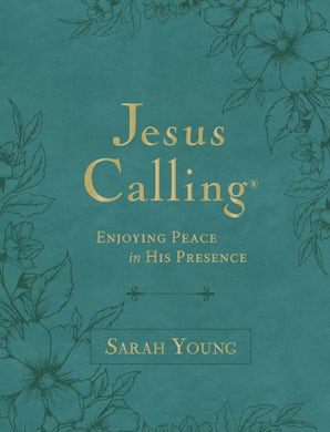 Jesus Calling, Large Text Teal Leathersoft, with Full Scriptures book image